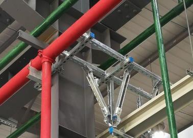 平塘该抗震支架的整体式支吊架结构协调性好